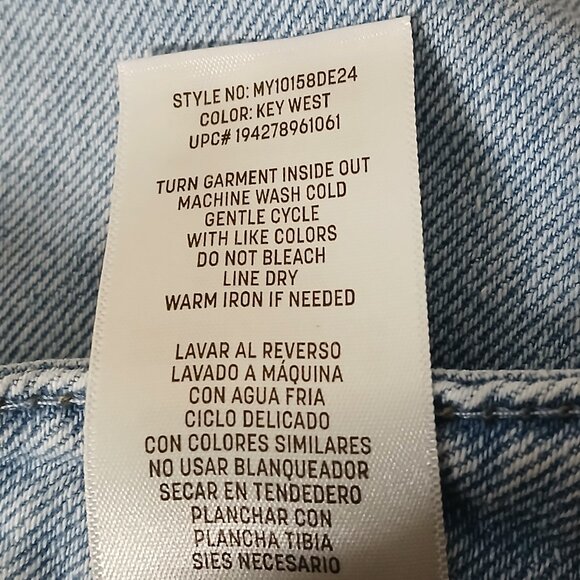 Seven 7 Jeans Size 12 Straight Leg High Rise Light Wash Denim Stretch - Picture 8 of 8